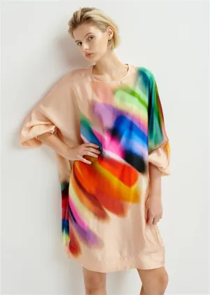 Hulberry Dress - Light Peach/Multi