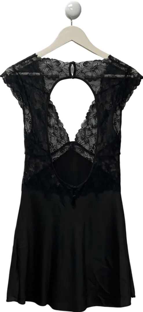 hunkemoller Black Inga Slip Dress UK S