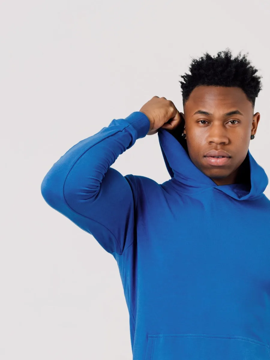 Hyper Stretch Hoodie In Electric Blue