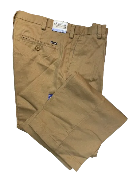 IZOD American Chino Flat Front Straight Leg khaki
