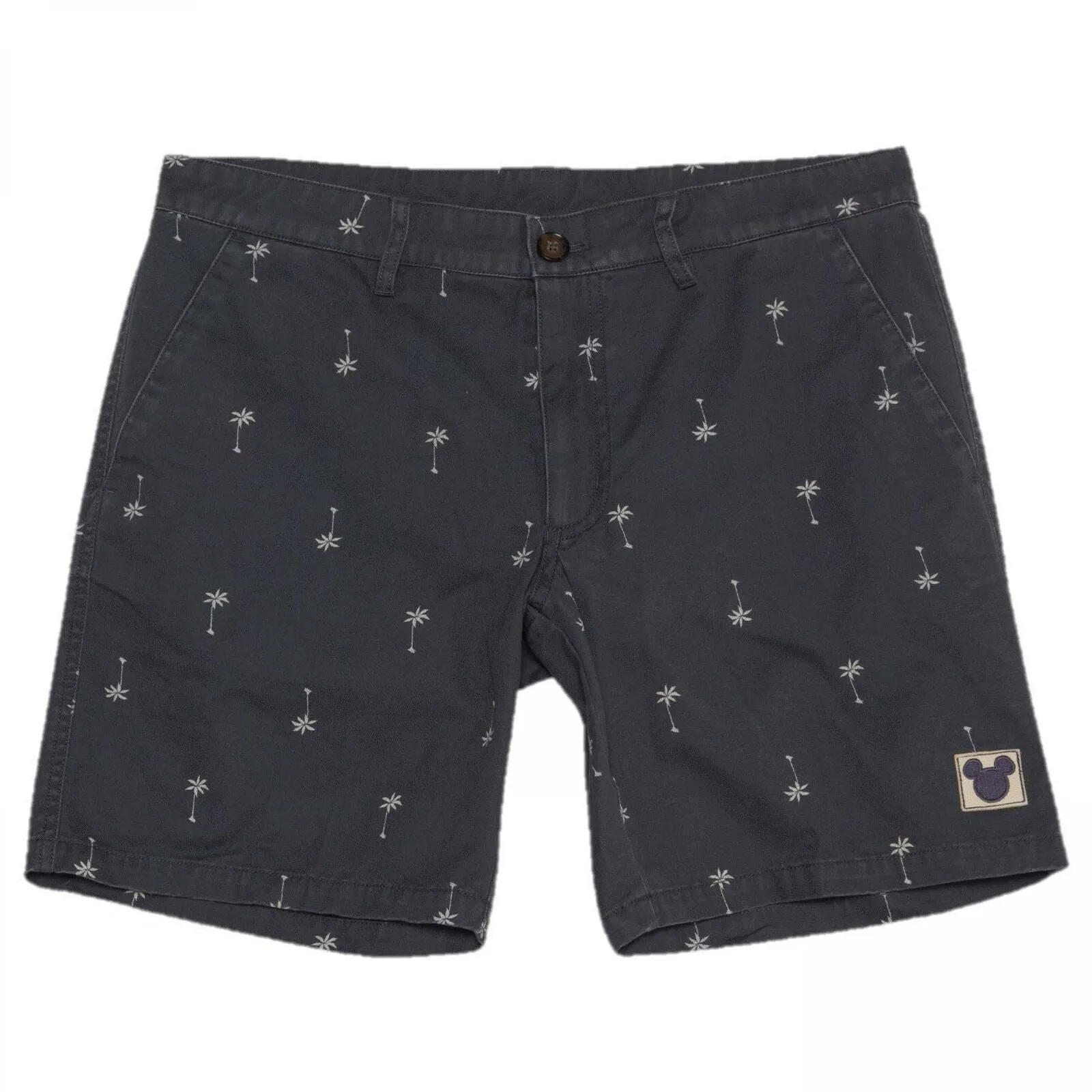 Junk Food Men's Mickey Mouse Palm Tree Print Chino Shorts