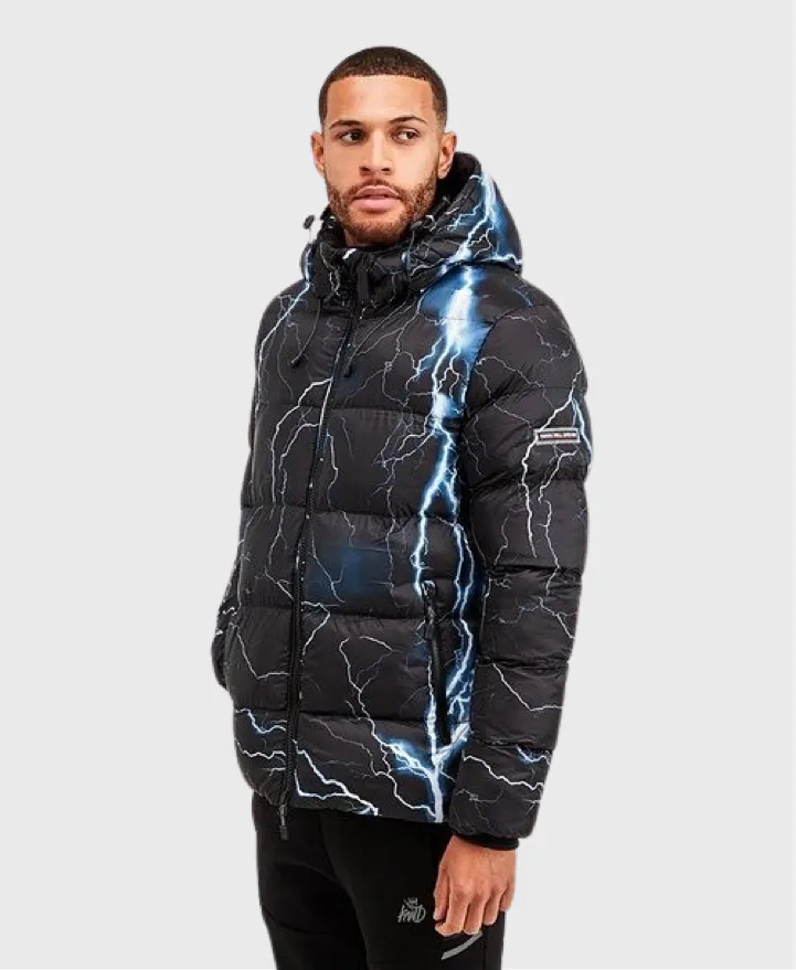 Kings Will Dream Bolt Short Puffer Jacket Black