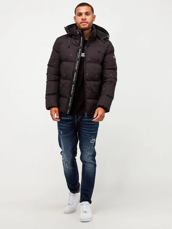Kings Will Dream Marino Short Puffer Jacket Black