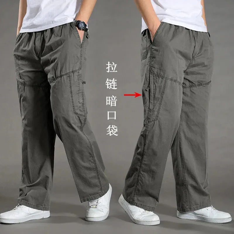 Large Size Cargo Joggers