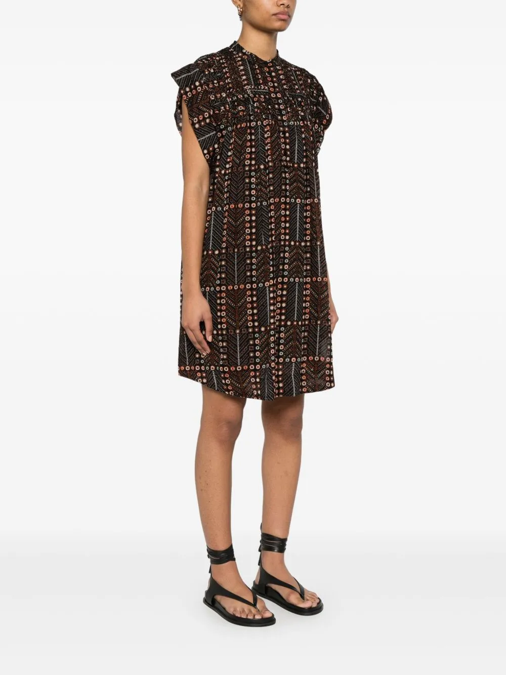 Leazali printed cotton dress