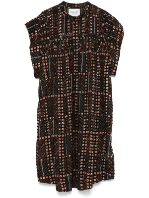 Leazali printed cotton dress