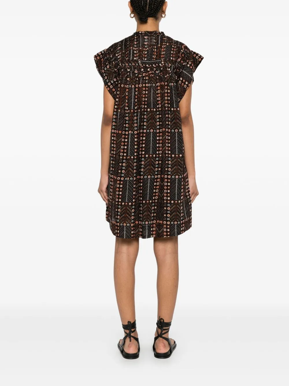 Leazali printed cotton dress