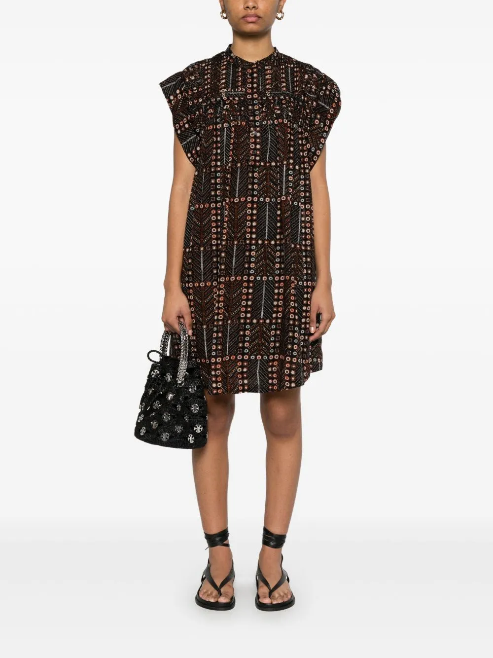 Leazali printed cotton dress