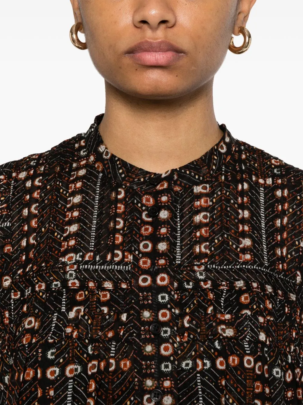 Leazali printed cotton dress