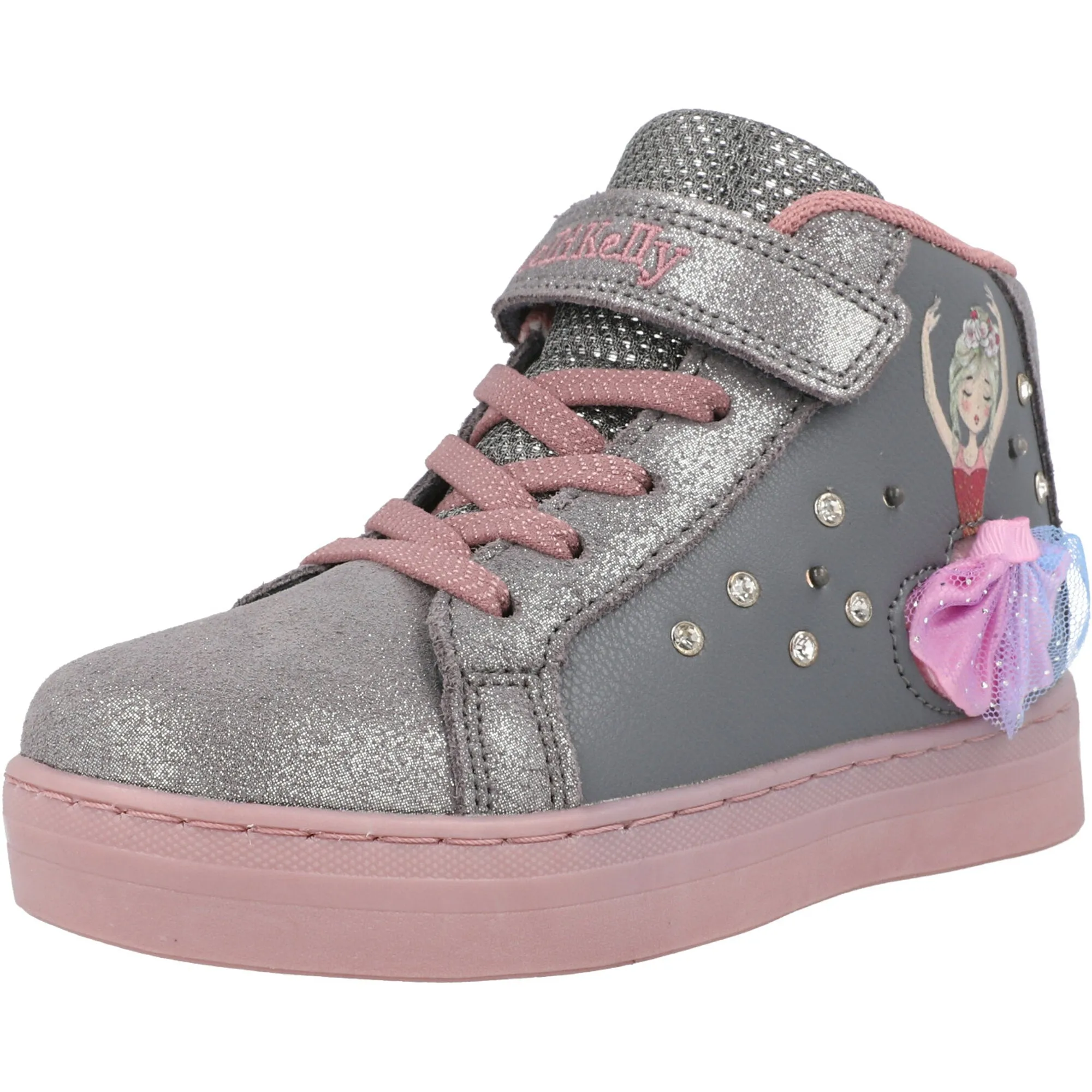 Lelli Kelly Mille Stelle Grey Ballerina Shoes