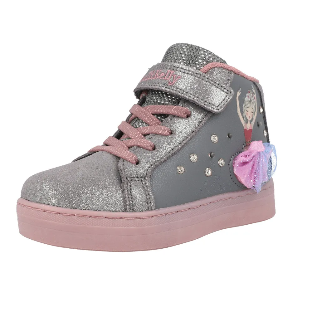 Lelli Kelly Mille Stelle Grey Ballerina Shoes