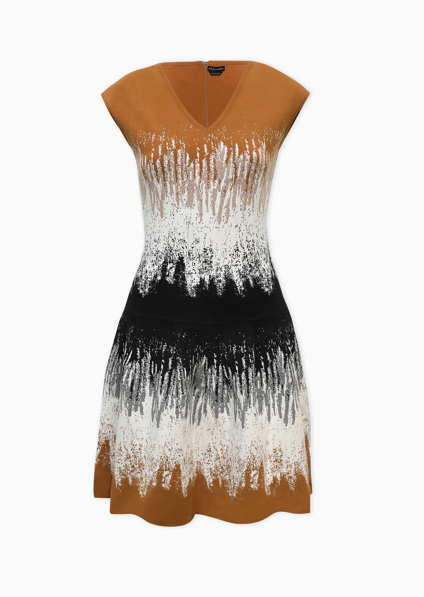 Leonnie – Pleated Ombré Drop Waist Dress