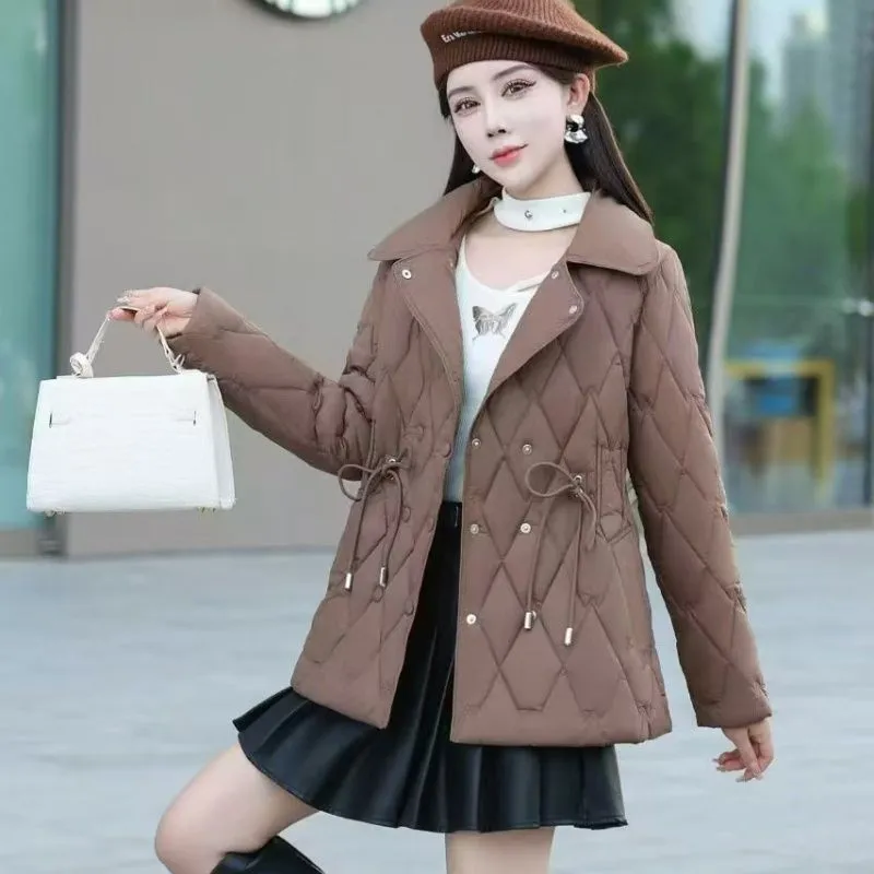 Lightweight Padded Puffer Jacket for Women - Windproof and Easy-to-clean