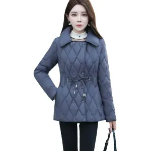 Lightweight Padded Puffer Jacket for Women - Windproof and Easy-to-clean