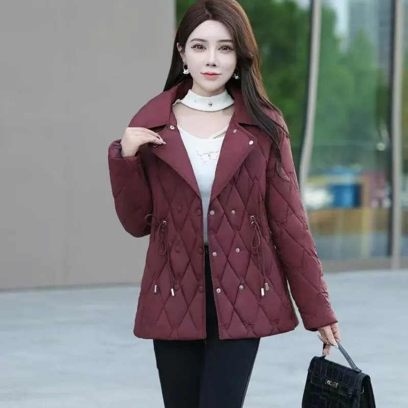 Lightweight Padded Puffer Jacket for Women - Windproof and Easy-to-clean