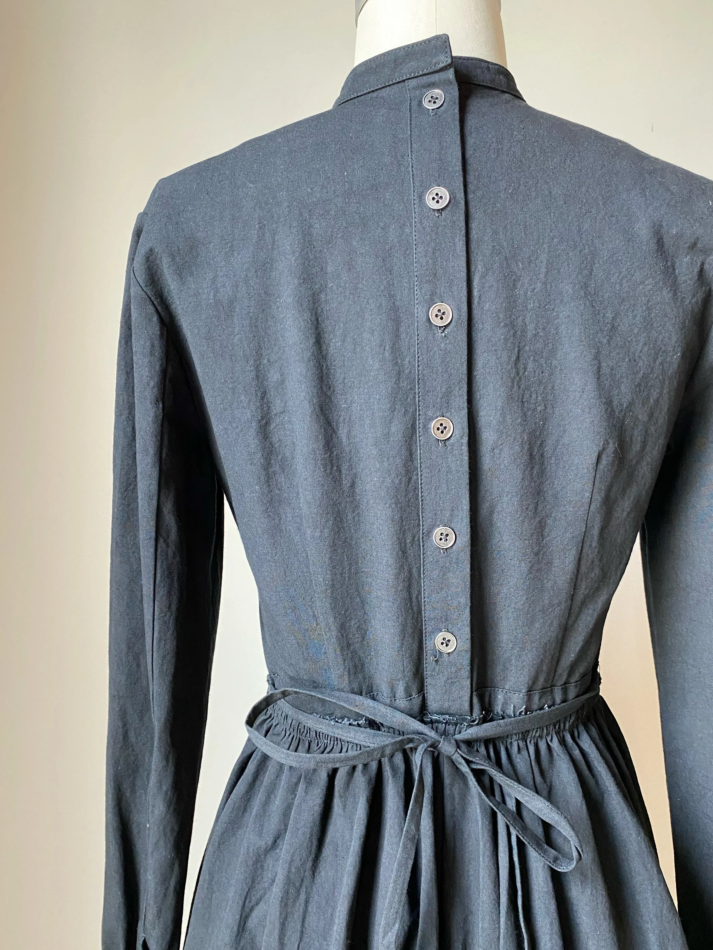 lillian worker dress with collapsible bodice into skirt