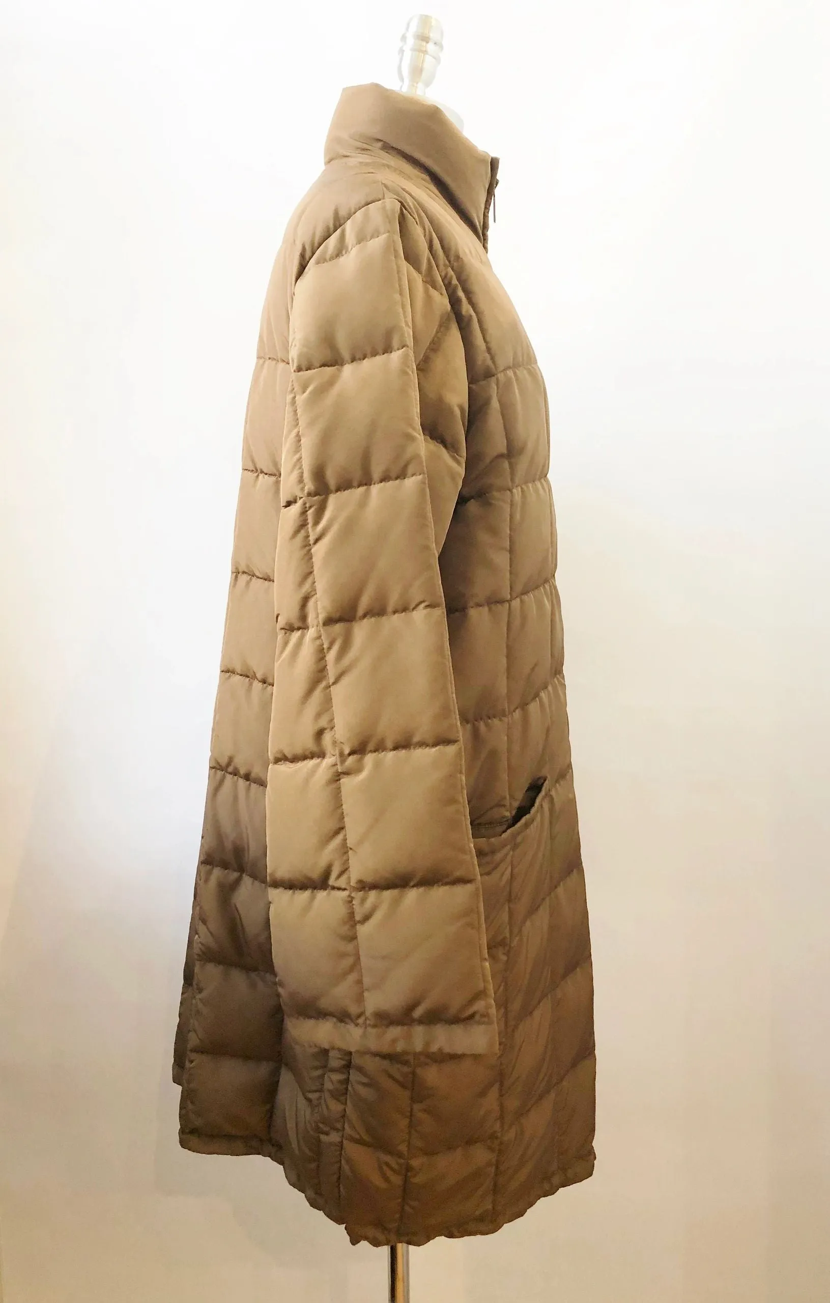 Long Quilted Puffer Coat Size 10