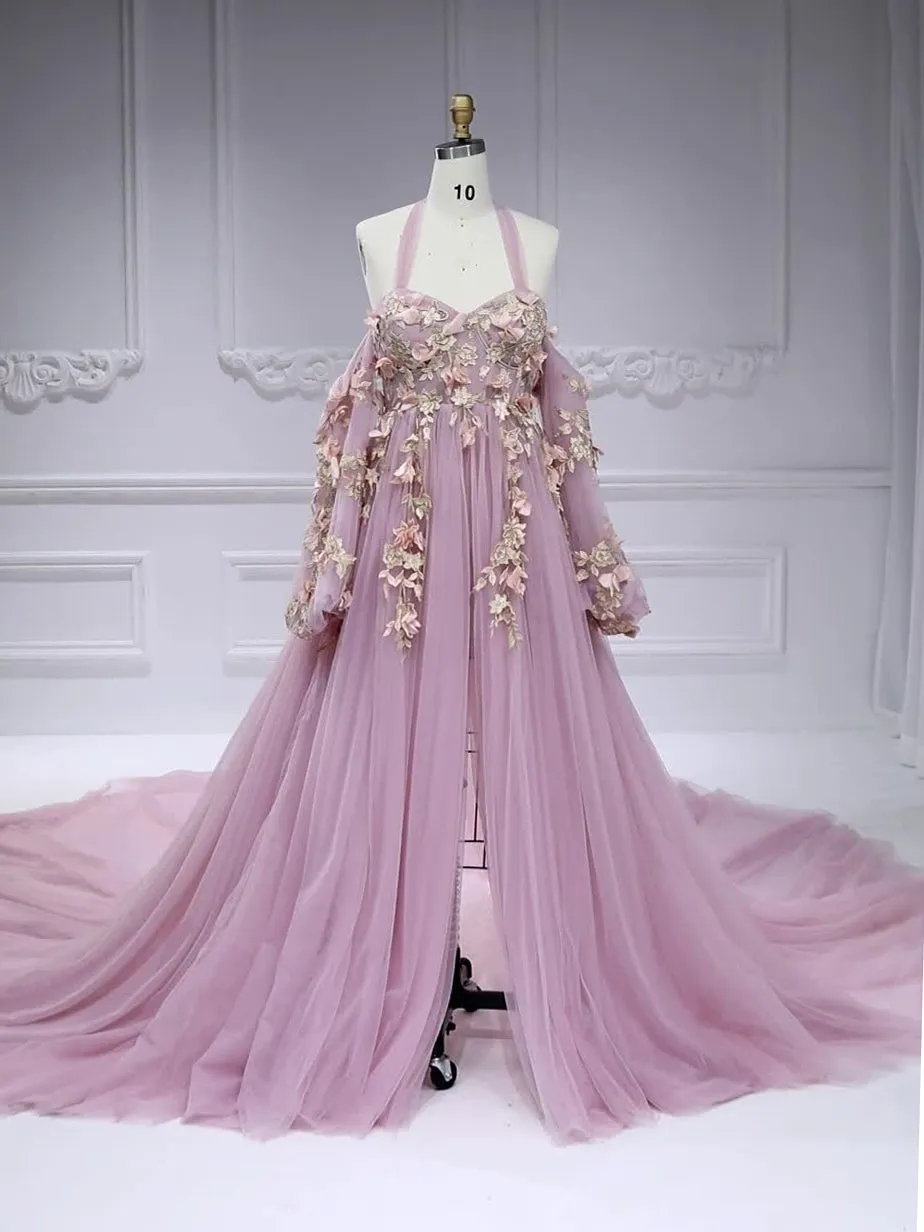 Long Sleeve Gorgeous Maternity Gown for Photoshoot Photography Dress for Photo Sessions YW231001