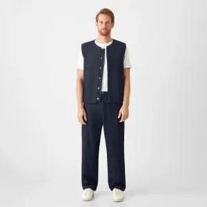 Loom Loose Lightweight Hemp Blend Chinos Raw Blue