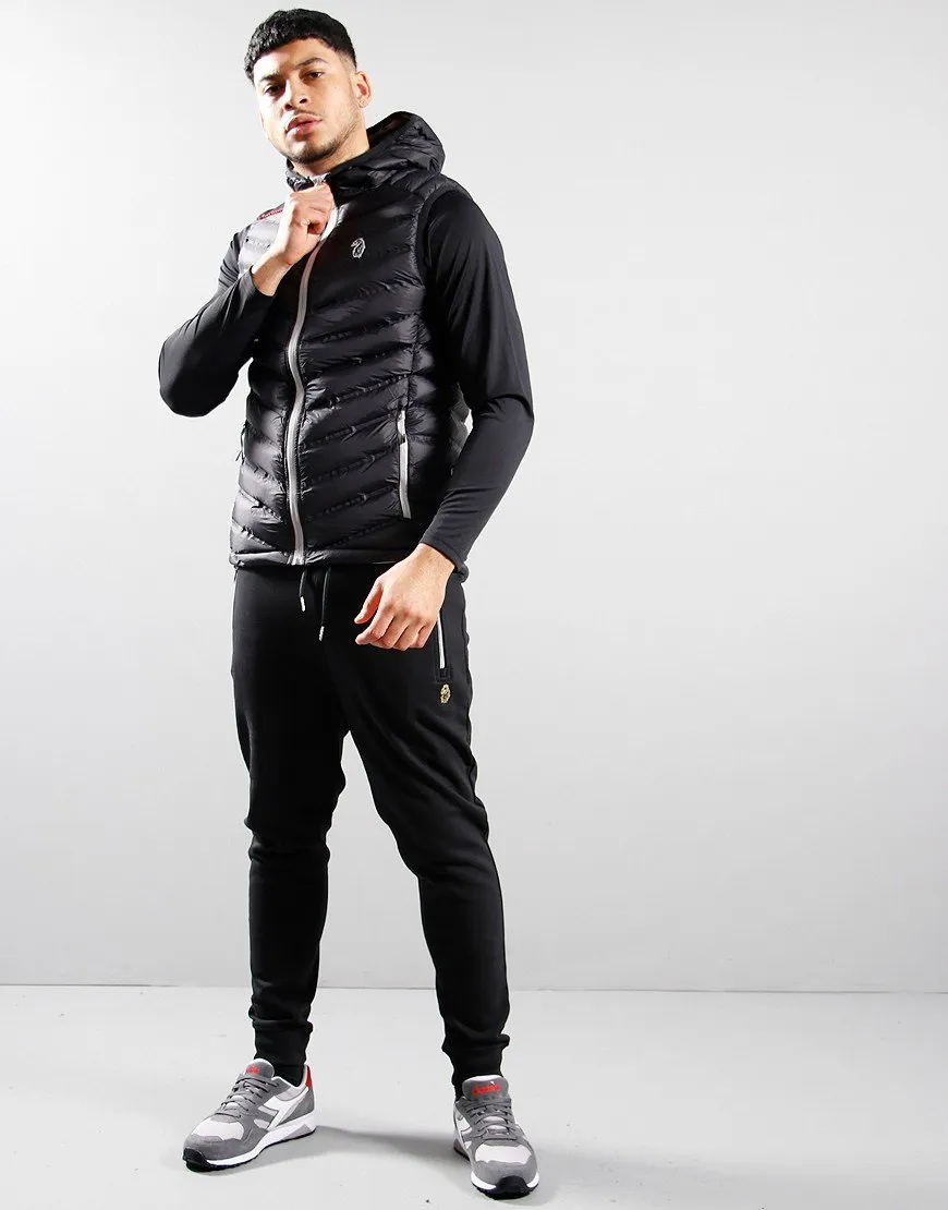 Luke 1977 Global Padded Gilet Jet Black