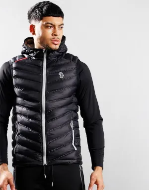 Luke 1977 Global Padded Gilet Jet Black