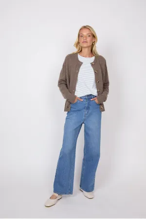Luxe Cashmere Cardigan - Hazelnut