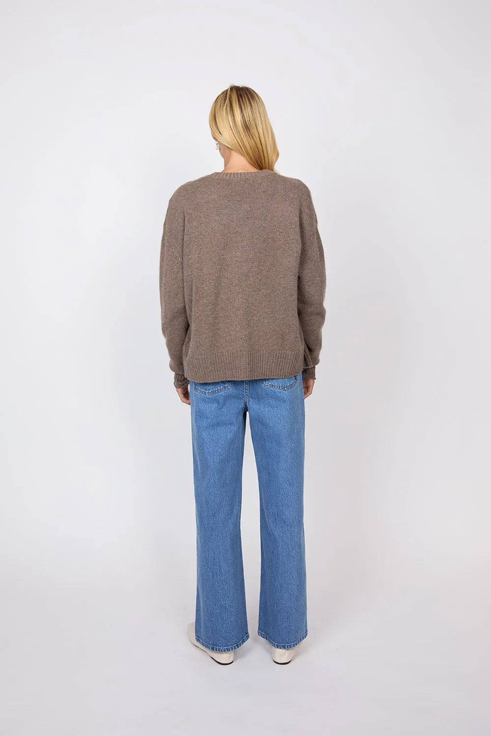 Luxe Cashmere Cardigan - Hazelnut