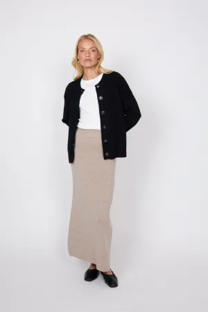 Luxe Cashmere Cardigan - Obsidian