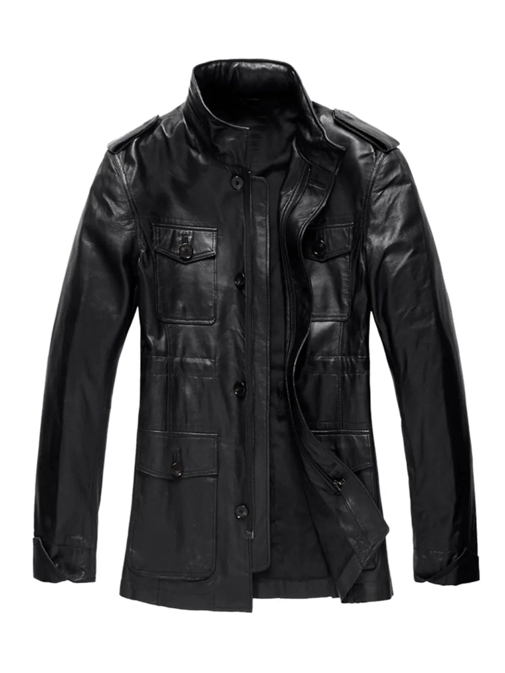 Macho Raunchy Leather Coat for Men