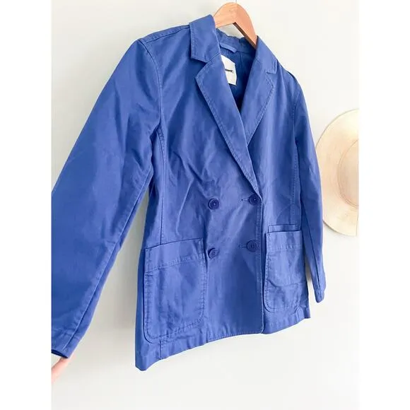Madewell | NWT | Crossover Blazer in (Re)generative Chino in Bluestone | Sz XS