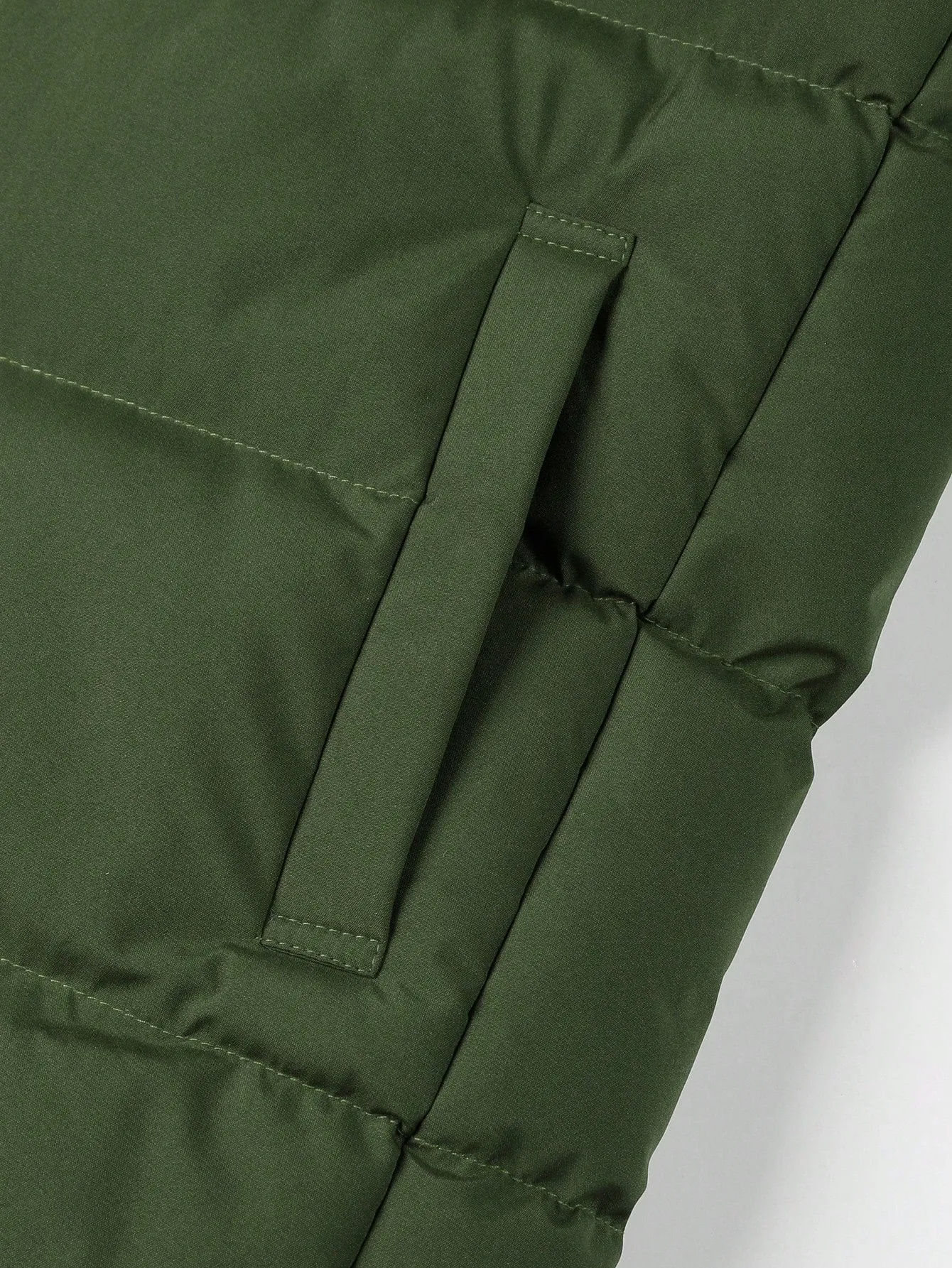 Manfinity Homme Men Zipper Front Vest Puffer Coat