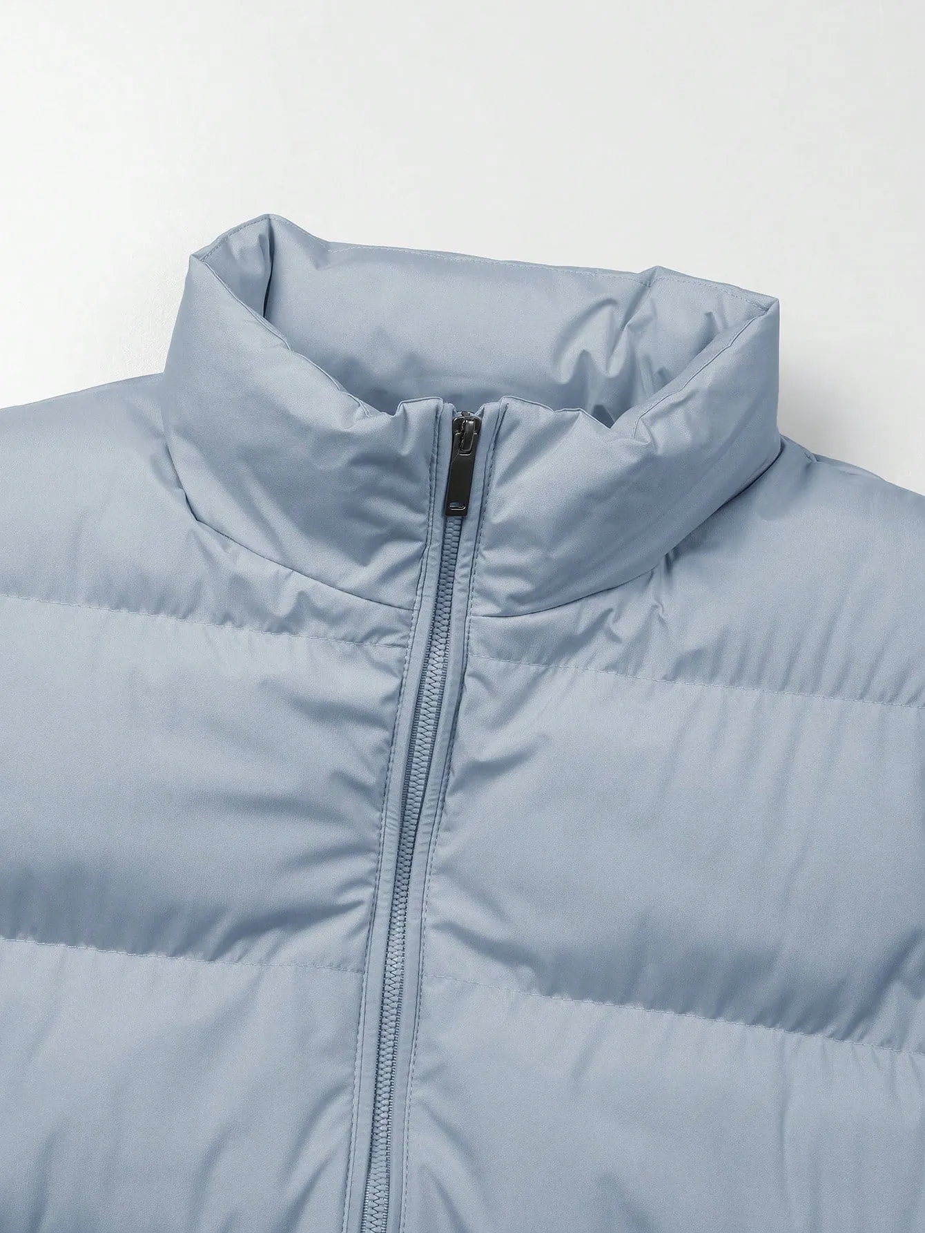 Manfinity Homme Men Zipper Front Vest Puffer Coat