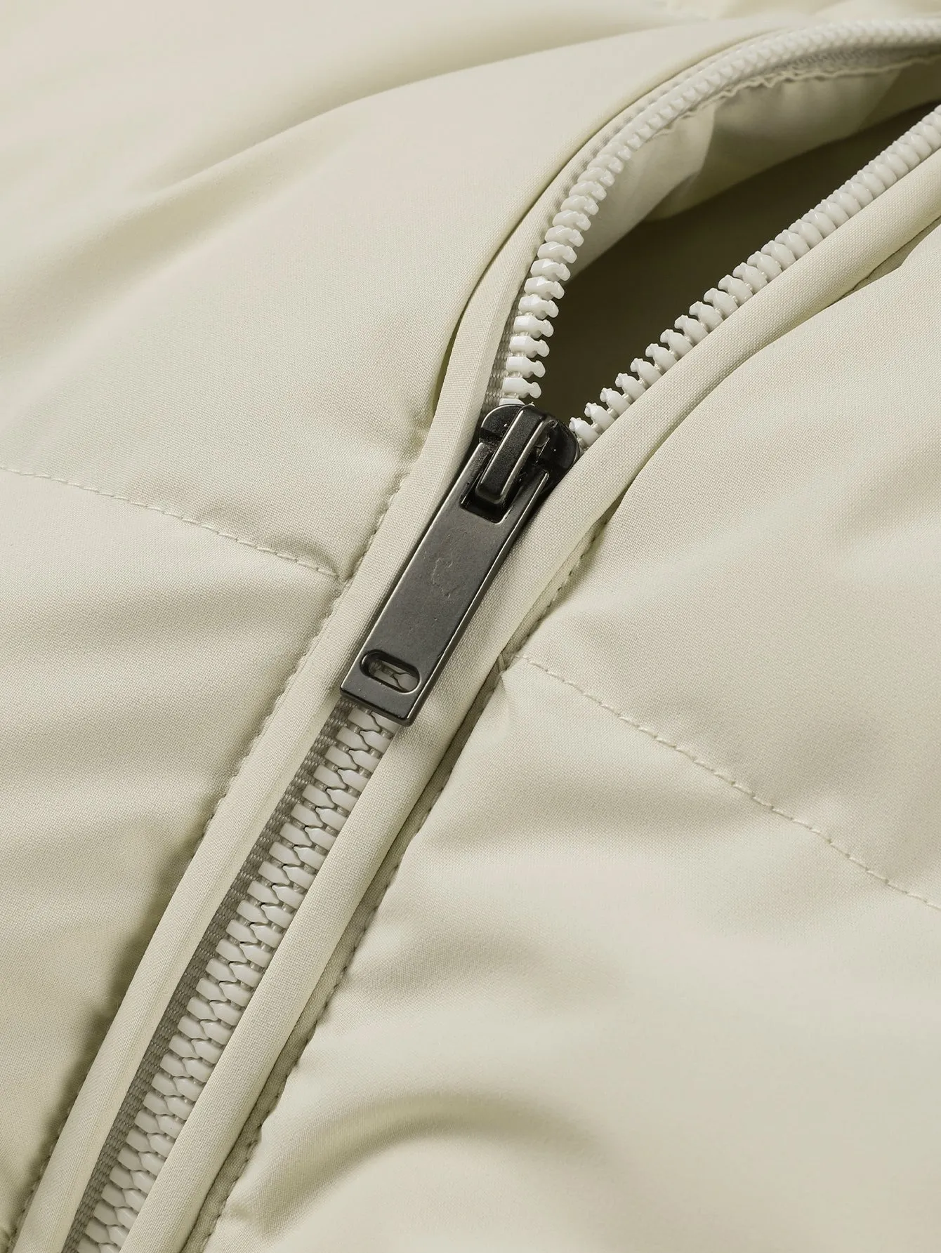 Manfinity Homme Men Zipper Front Vest Puffer Coat