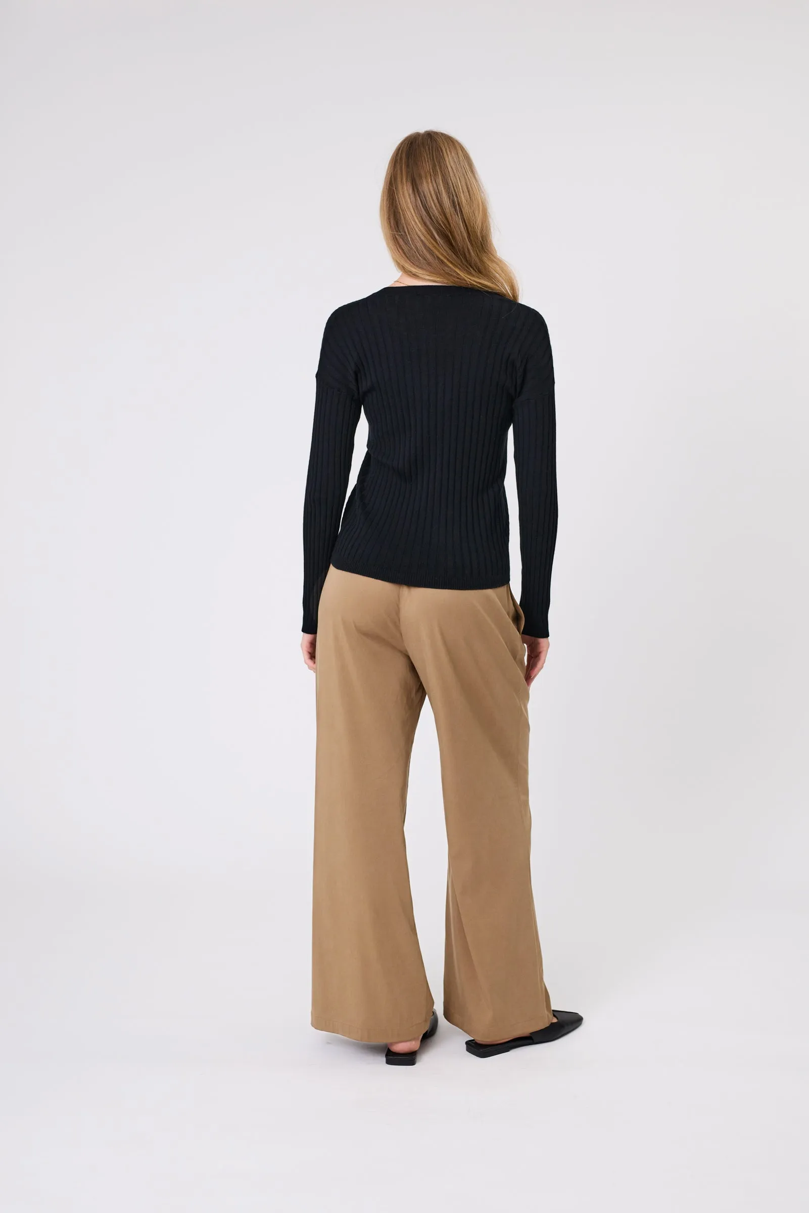 Marlow Reign Long Sleeve Knit - Black