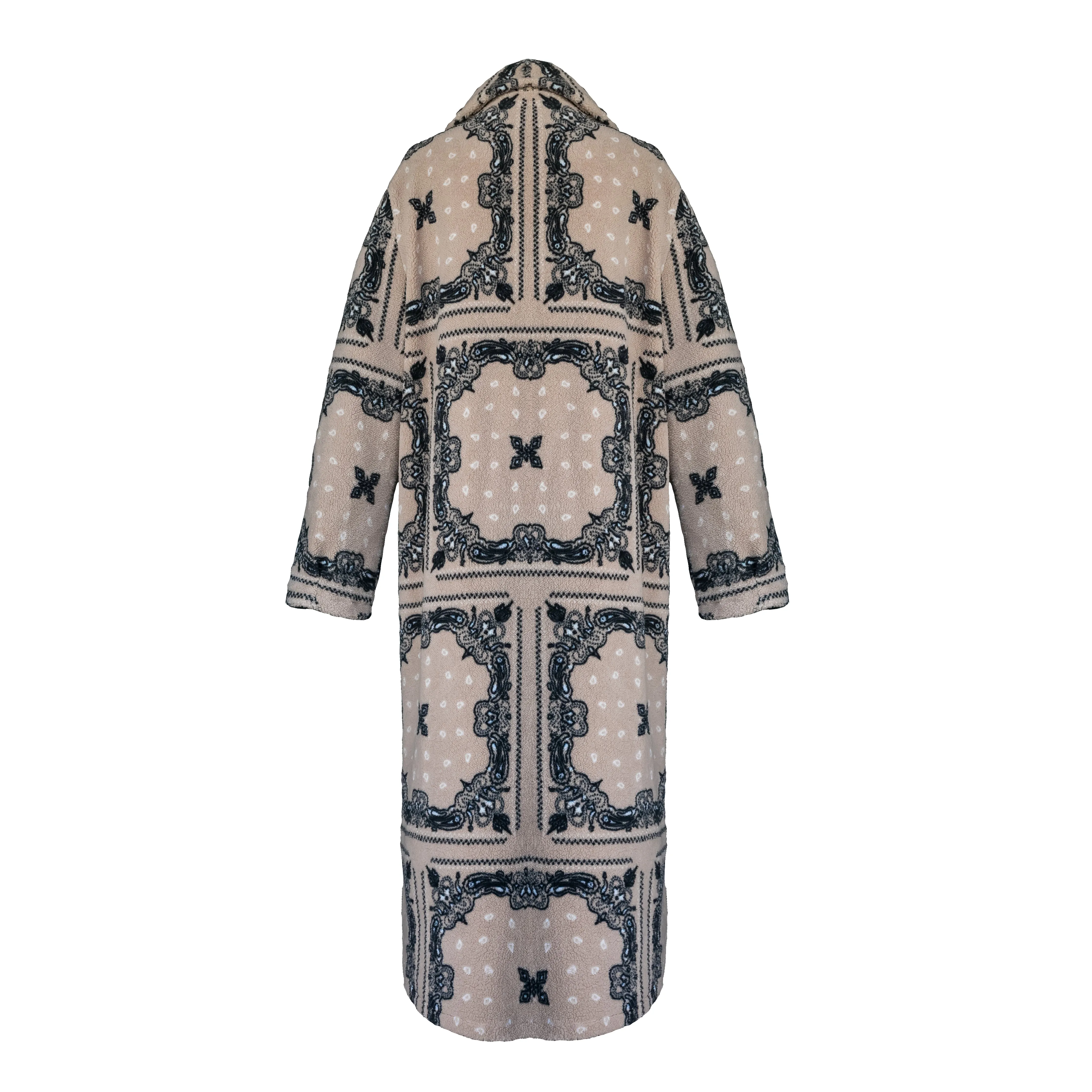 MASON'S DAUGHTER Coco Robe Coat, Cream Bandana Print