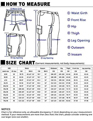 Match Men's Wild Cargo Pants(Black,32)