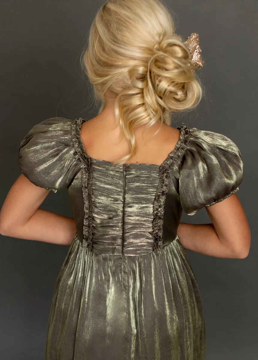 Mathilda Petticoat Dress in Bronze Iridescent