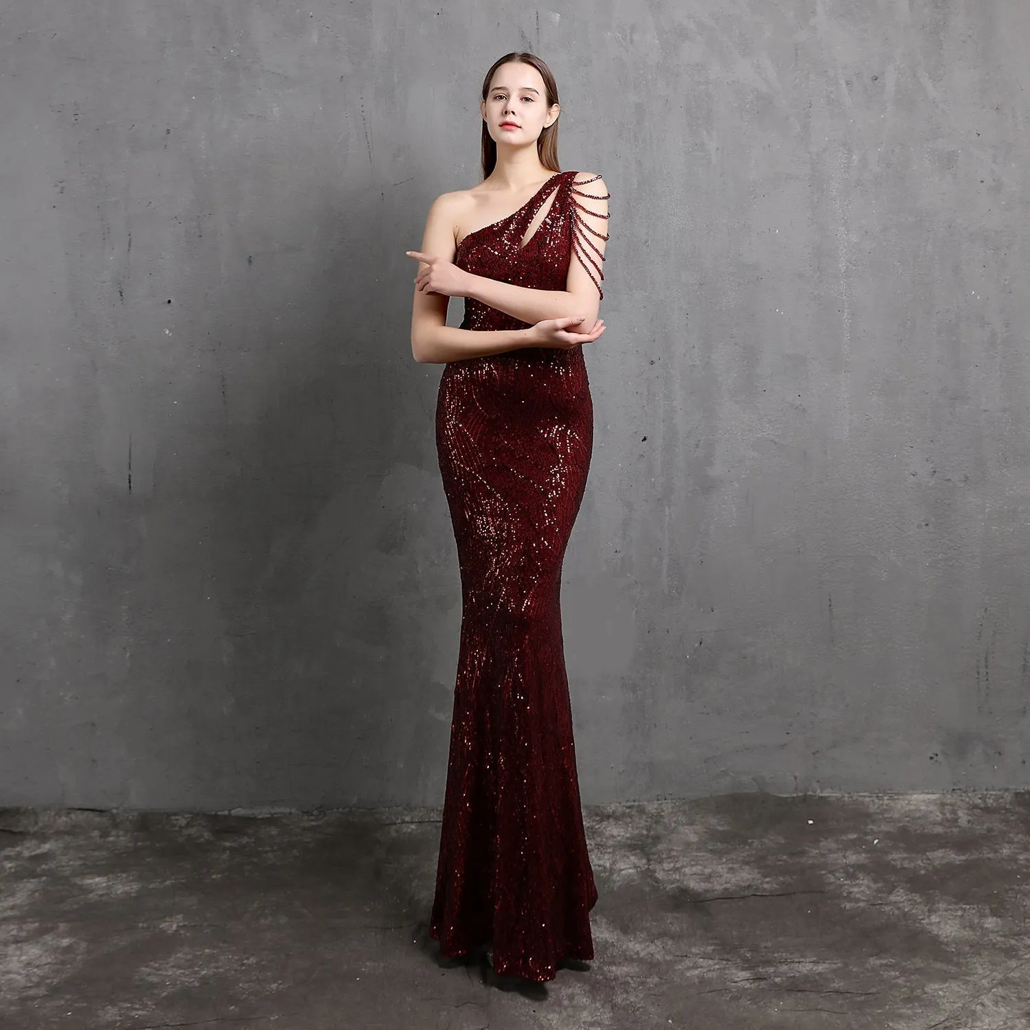 Mayven One Shoulder Formal Dress