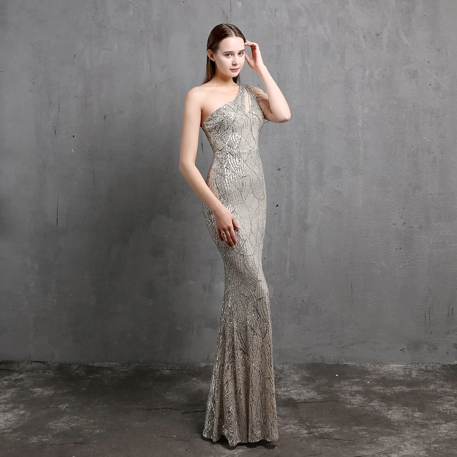 Mayven One Shoulder Formal Dress