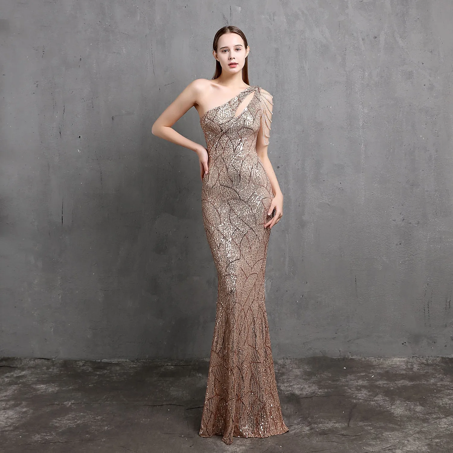 Mayven One Shoulder Formal Dress