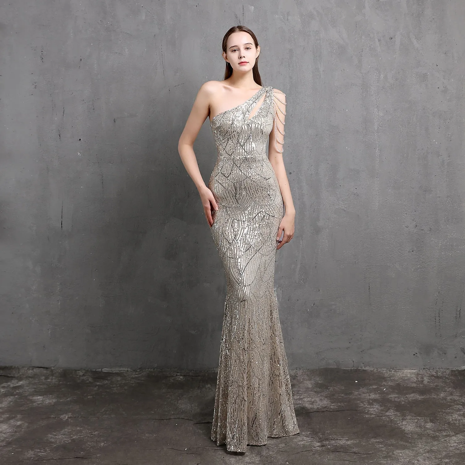Mayven One Shoulder Formal Dress