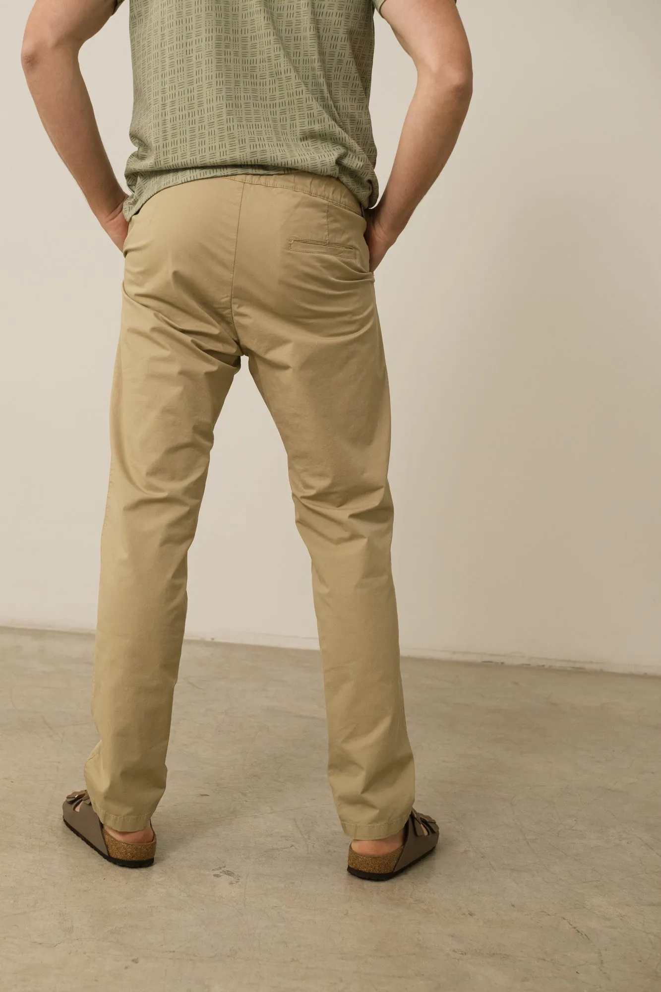 Men's Herman Linen Blend Chino Pants Khaki Beige