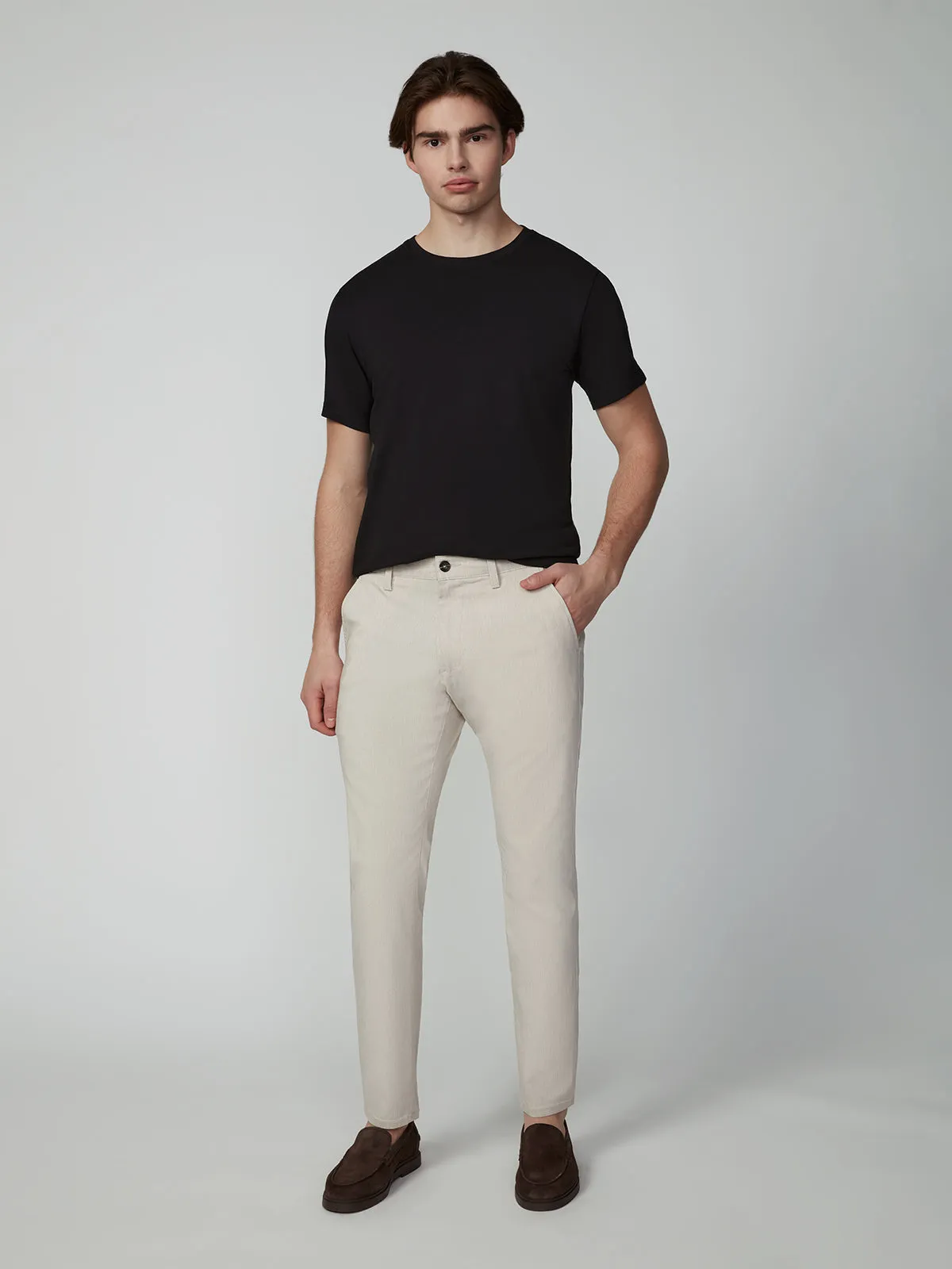 Men's Textured Bungee Melange Chino Pant