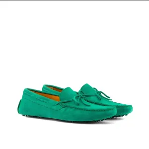 Mocassin Driver en daim vert