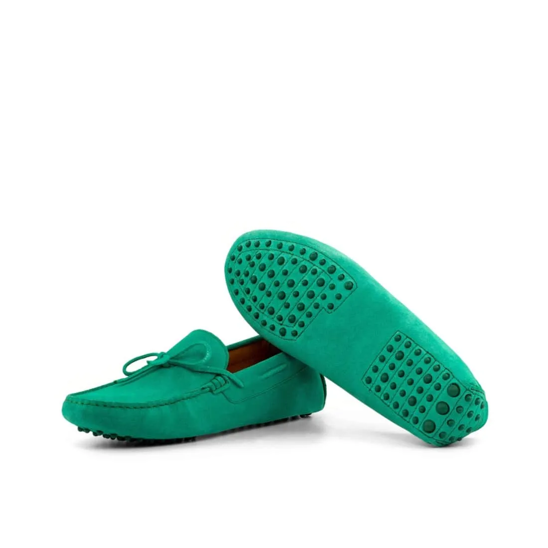 Mocassin Driver en daim vert