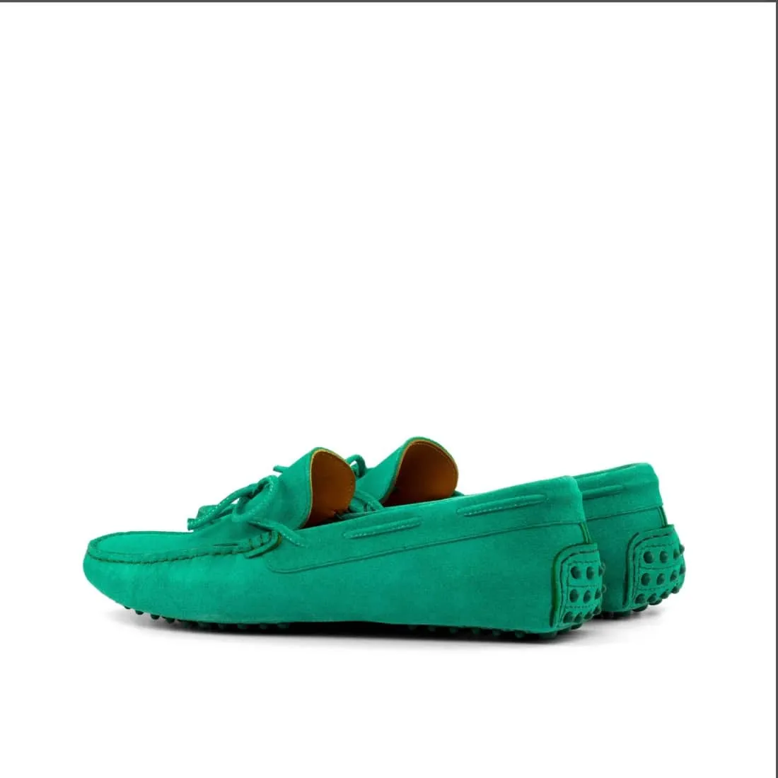 Mocassin Driver en daim vert
