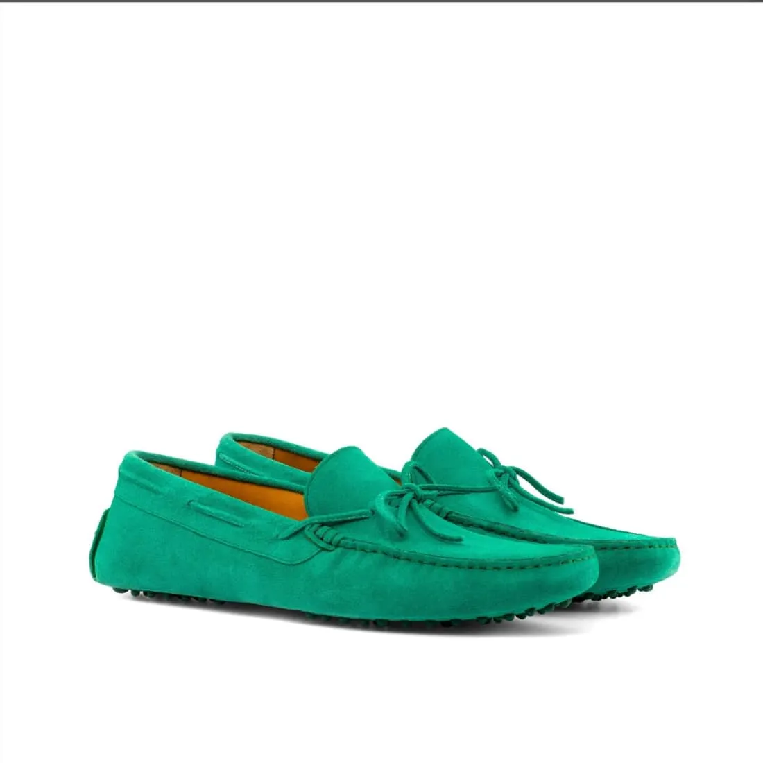 Mocassin Driver en daim vert