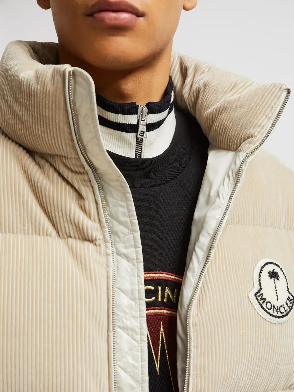 MONCLER GENIUS X PALM ANGELS Abrolhos Padded Jacket Beige