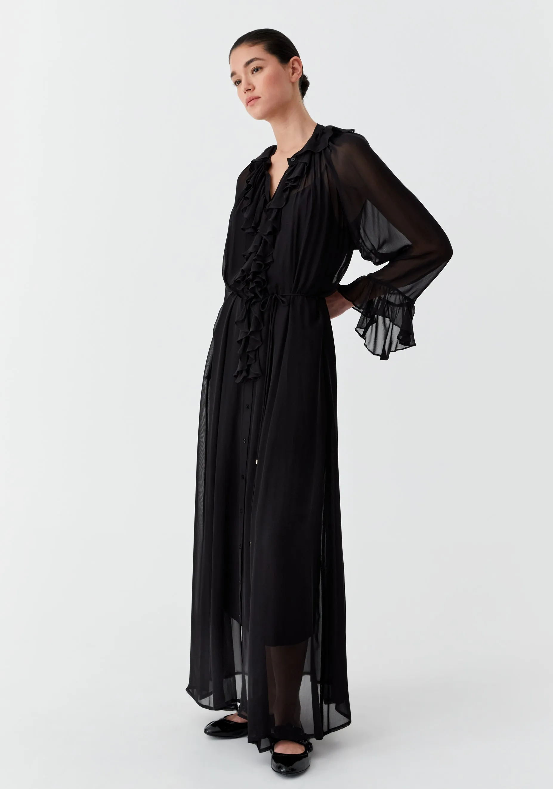 Morrison - Lottie Shirt Dress in Black