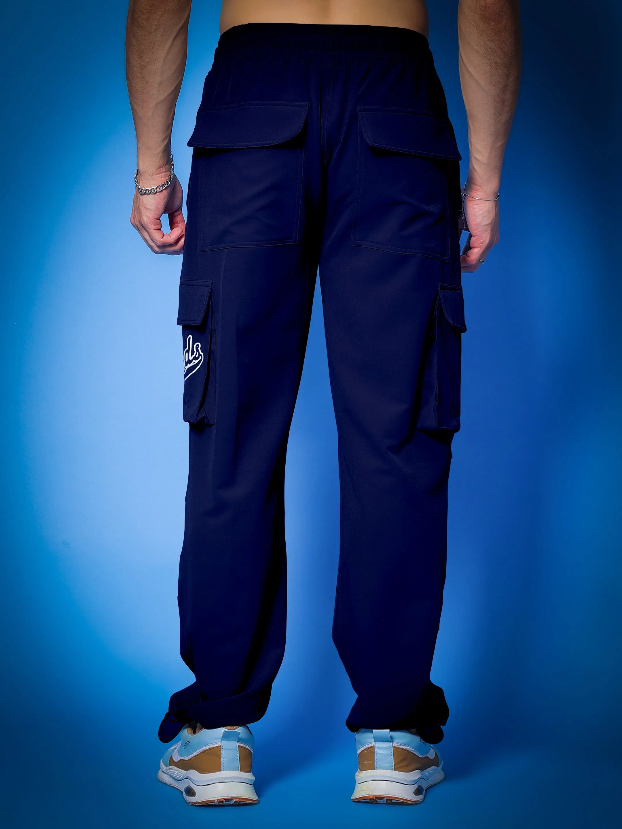 Myriad Relaxed Fit Cargo Pants (Navy Blue)